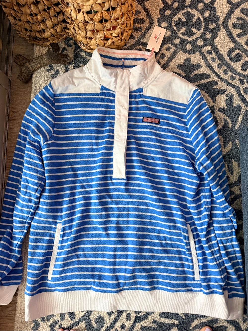 Vineyard Vines Blue & White Striped Shep